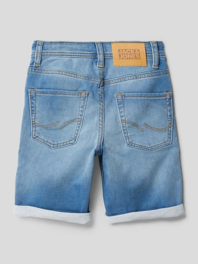 Jack & Jones Jeansshorts Mit Kontrastnähten Modell 'RICK' - Hellblau 5 Jack & Jones Jeansshorts Mit Kontrastnähten Modell 'RICK' - Hellblau – Bild 3
