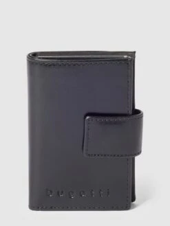 Bugatti Kartenetui Mit Label-Details Modell 'Secure Deluxe' - Schwarz