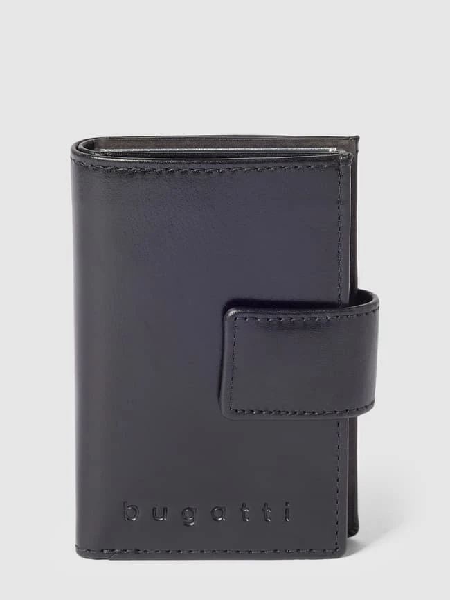 Bugatti Kartenetui Mit Label-Details Modell 'Secure Deluxe' - Schwarz 3 Bugatti Kartenetui Mit Label-Details Modell 'Secure Deluxe' - Schwarz