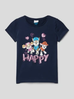 S.Oliver RED LABEL T-Shirt Mit Rundhalsausschnitt - Marineblau