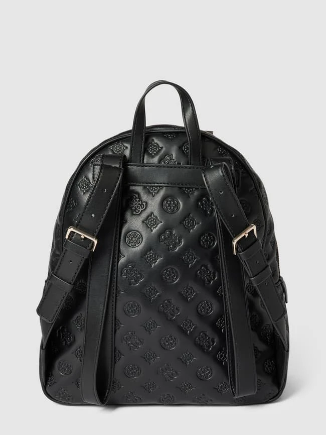Guess Rucksack Mit Label-Print Modell 'VIKKY' - Schwarz 6 Guess Rucksack Mit Label-Print Modell 'VIKKY' - Schwarz – Bild 4