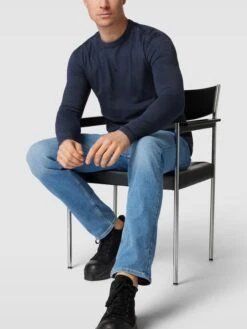 BOSS Orange Longsleeve Mit Label-Print - Marineblau Meliert -Guesi Bekleidung Geschaft 8l34mihk6sr34e21ad13edqbal75akak9d43ghi59ss36l249gqjag9n88s48dal84q3iha16583agih953mcphl69im8db26di38p1k6di64ohk60smaopi6ssmaoj2c5i32d0