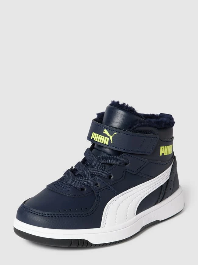 Puma High Top Sneaker Mit Futter Aus Teddyfell Modell 'JOY FUR' - Marineblau 3 Puma High Top Sneaker Mit Futter Aus Teddyfell Modell 'JOY FUR' - Marineblau