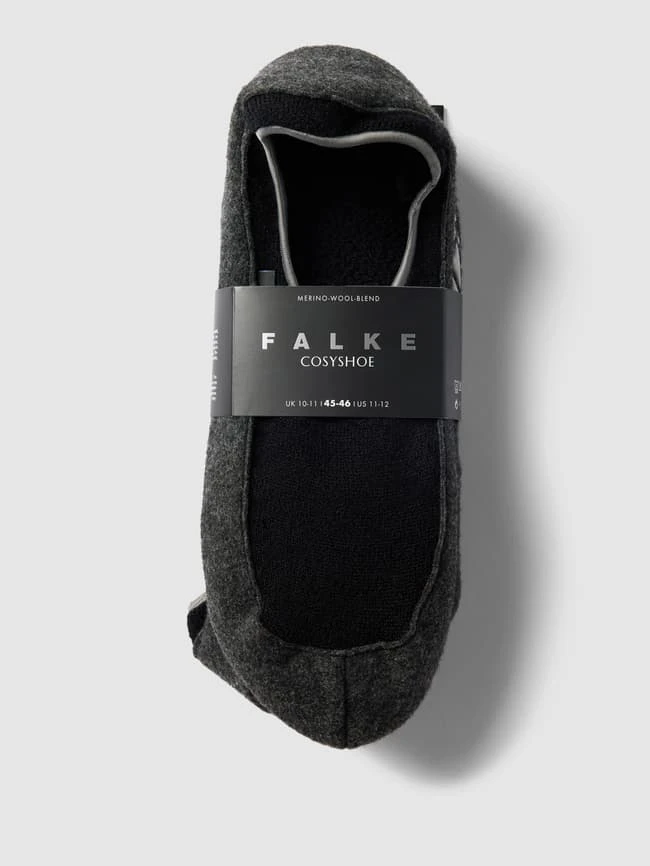 Falke Hausschuhe Aus Schurwoll-Mix Mit Logo-Detail Modell 'COSYSHOE' - Schwarz 5 Falke Hausschuhe Aus Schurwoll-Mix Mit Logo-Detail Modell 'COSYSHOE' - Schwarz – Bild 3