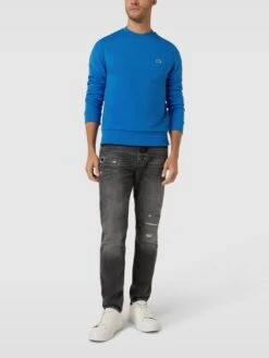 Lacoste Sweatshirt Mit Label-Patch - Royalblau