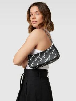 HUGO Handtasche Mit Label-Print Modell 'Chris' - Schwarz