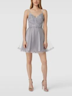 Laona Cocktailkleid Mit Herz-Ausschnitt - Silber