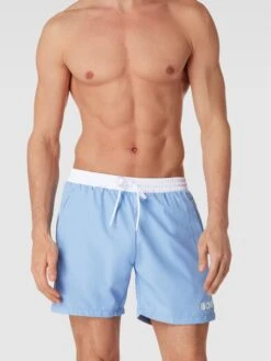 BOSS Badehose Mit Label-Print Modell 'Starfish' - Bleu