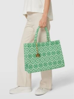 Anokhi Tote Bag Mit Allover-Muster - Grün