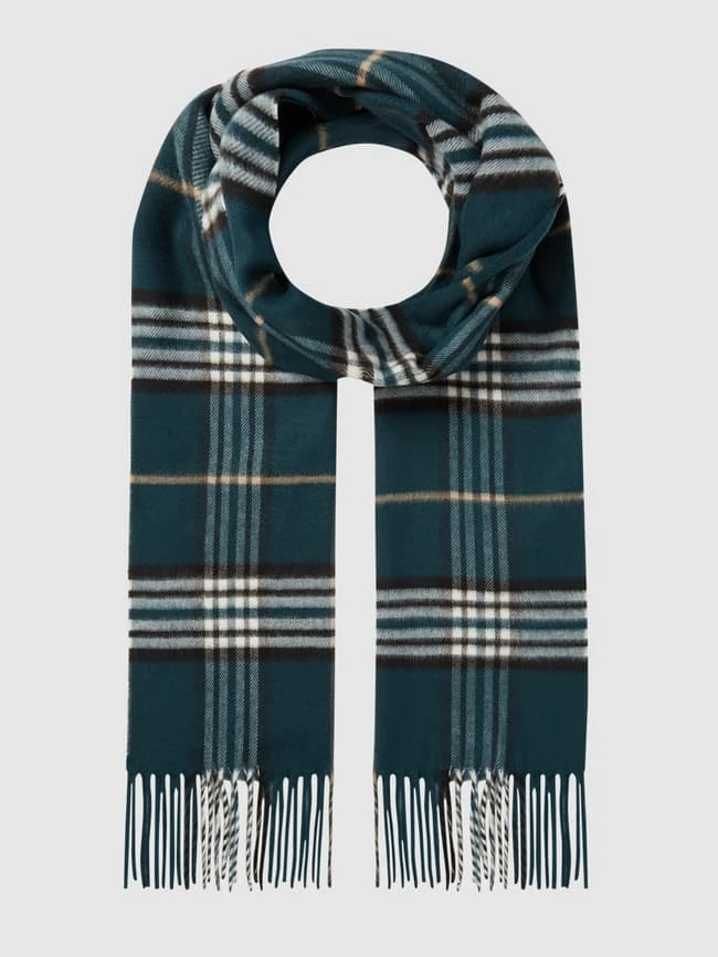 Fraas Schal Mit Tartan-Karo - Dunkelgrün 3 Fraas Schal Mit Tartan-Karo - Dunkelgrün