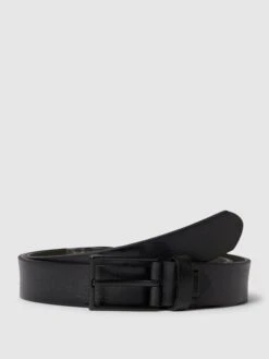 Cinque Ledergürtel Mit Dornschließe Modell 'Arno' - Schwarz