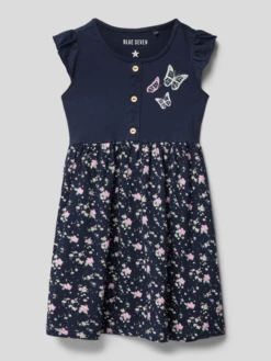 Blue Seven Kleid Mit Motiv-Print - Blau