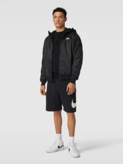Nike Jacke Mit Label-Print - Schwarz