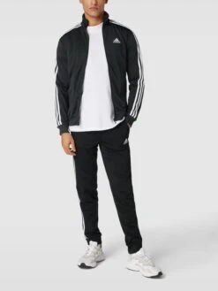 ADIDAS SPORTSWEAR Trainingsanzug Mit Label-Stitching - Schwarz