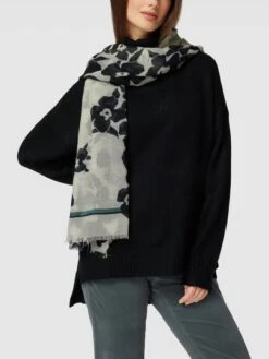 Marc O'Polo Schal Mit Floralem Muster - Sand