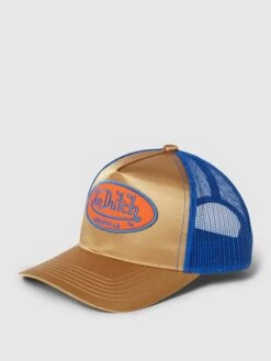 Von Dutch Trucker Cap Mit Label-Stitching - Gold