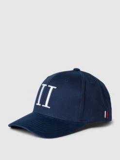 Les Deux Basecap Mit Label-Stitching - Marineblau