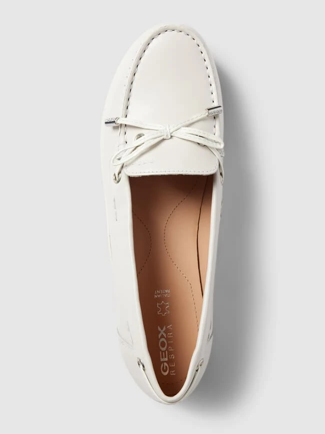 Geox Penny Loafer Mit Schleife Modell 'VEGA' - Weiß 6 Geox Penny Loafer Mit Schleife Modell 'VEGA' - Weiß – Bild 4