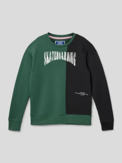Jack & Jones Sweatshirt Mit Motiv-Print Modell 'JOROLI' - Grün