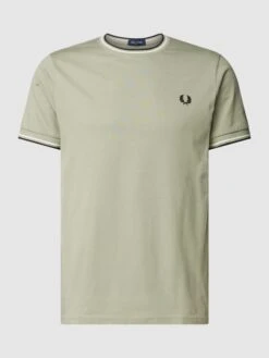 Fred Perry T-Shirt Mit Logo-Stitching - Mint -Guesi Bekleidung Geschaft 8t2l6kij9kskeci37564okqh9srk6hi16t4kodil610l2jpn8sr46la16sr3ih236cokukpi98s3eha384o3gp9h75i6adb161ijip9k6ti68eb66pijedr575h3id1l69im8dg