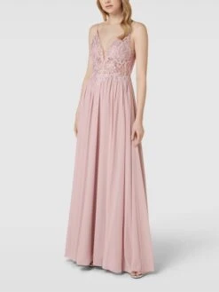 Laona Abendkleid Mit Floralen Stickereien - Rosa