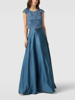 Jake*s Cocktail Maxirock Mit Nahtreißverschluss - Petrol