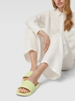 Calvin Klein Underwear Slides Mit Label-Detail - Hellgrün