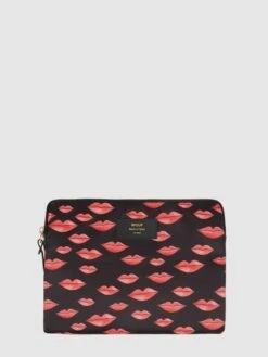 WOUF Tablettasche Mit Herzmuster Modell 'Beso'- Wasserabweisend - Schwarz