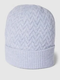 Christian Berg Woman Beanie Mit Strukturmuster - Eisblau