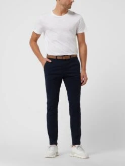 Tom Tailor Denim Slim Fit Chino Mit Gürtel - Dunkelblau