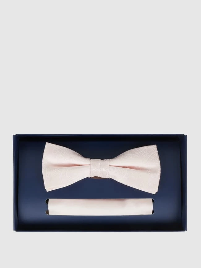 Willen Fliege Und Einstecktuch Aus Seide Im Set - Rosa 3 Willen Fliege Und Einstecktuch Aus Seide Im Set - Rosa