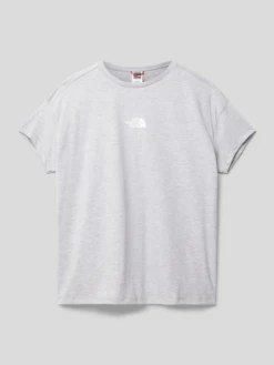 The North Face T-Shirt Mit Logo-Print - Mittelgrau Meliert