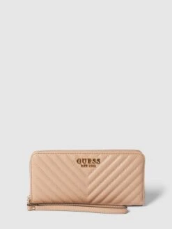 Guess Portemonnaie Mit Label-Details Modell 'KEILLAH' - Camel
