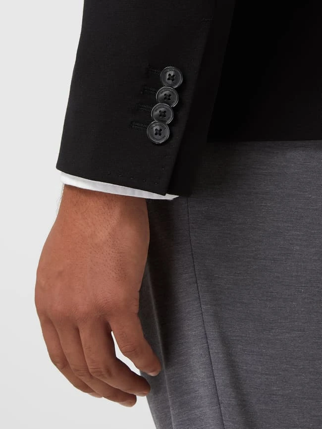 Baldessarini Slim Fit 2-Knopfsakko Mit Anstecknadel Modell 'Seba' - Schwarz 5 Baldessarini Slim Fit 2-Knopfsakko Mit Anstecknadel Modell 'Seba' - Schwarz – Bild 3