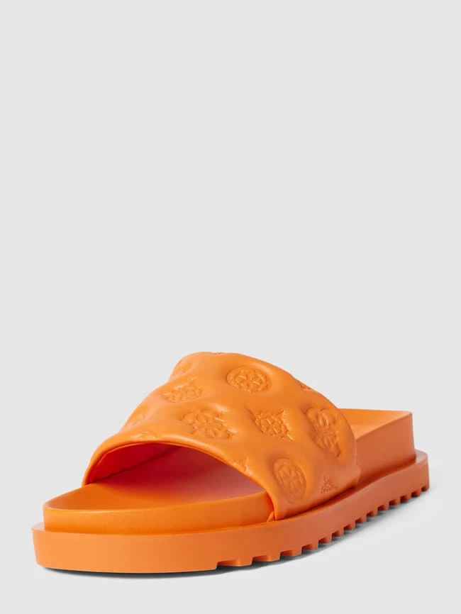 Guess Slides Mit Label-Print Modell 'FABETZA' - Orange 3 Guess Slides Mit Label-Print Modell 'FABETZA' - Orange