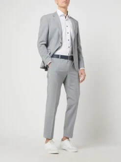 Strellson Slim Fit Anzughose Mit Stretch-Anteil Modell 'Max' - Hellgrau