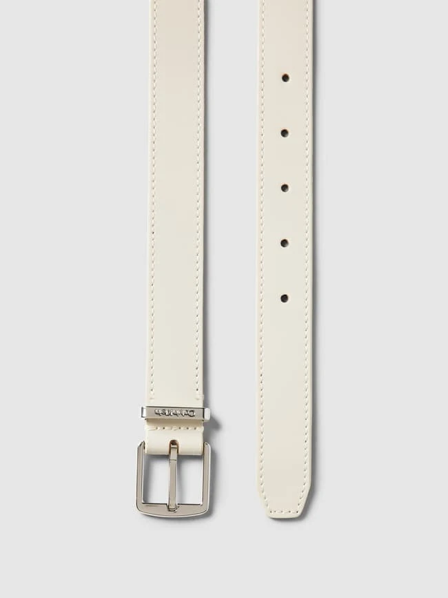 CK Calvin Klein Ledergürtel Mit Label-Details Modell 'MUST' - Ecru 5 CK Calvin Klein Ledergürtel Mit Label-Details Modell 'MUST' - Ecru – Bild 3