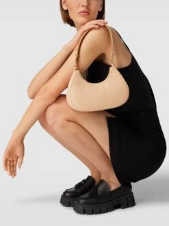 Coccinelle Umhängetasche Mit Label-Print Modell 'CARRIE' - Beige