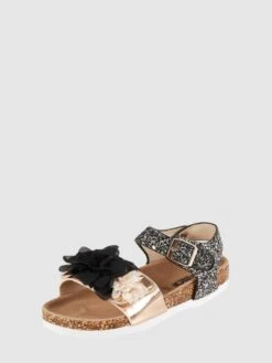 Colors Of California Sandalen Mit Blüten-Applikationen - Schwarz