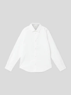 S.Oliver RED LABEL Hemd Mit Abgerundetem Saum - Weiß