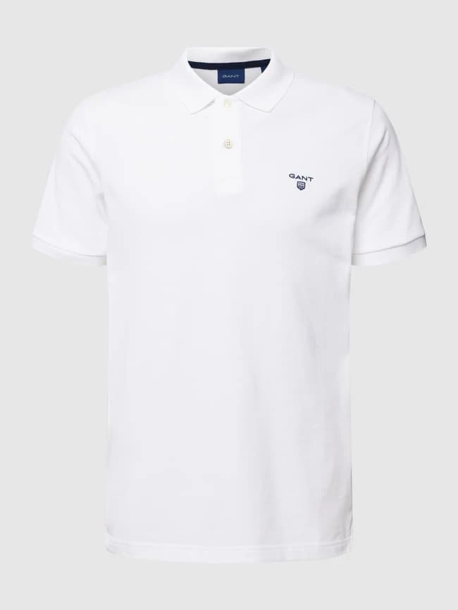 Gant Poloshirt Mit Brand-Stitching Modell 'THE SUMMER PIQUE' - Weiß 4 Gant Poloshirt Mit Brand-Stitching Modell 'THE SUMMER PIQUE' - Weiß – Bild 2