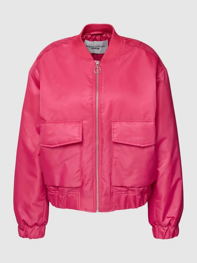 Marc O'Polo Denim Bomberjacke Mit Pattentaschen - Fuchsia 4 Marc O'Polo Denim Bomberjacke Mit Pattentaschen - Fuchsia – Bild 2