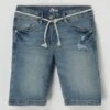 S.Oliver RED LABEL Slim Fit Jeansshorts Mit Stretch-Anteil - Hellblau
