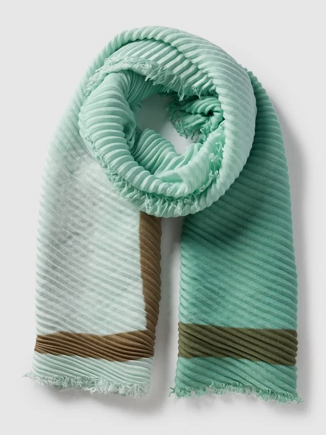 Marc Cain Schal Mit Plisseefalten - Mint 4 Marc Cain Schal Mit Plisseefalten - Mint – Bild 2