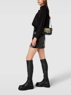 Chiara Ferragni Umhängetasche Mit Zierbesatz In Metallic - Schwarz