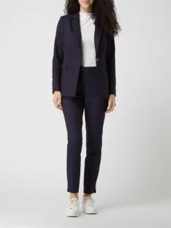 Comma Chino Mit Französischen Eingrifftaschen - Marineblau