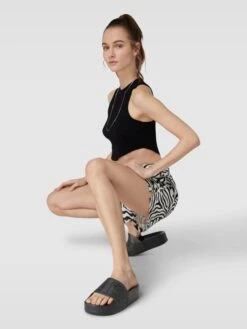 Levi’s® Acc. Slides Mit Label-Detail Modell 'JUNE BOLD' - Schwarz