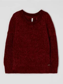 Pepe Jeans Pullover Aus Chenille Modell 'Xamira' - Rot