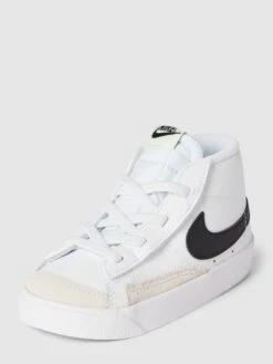 Nike High Top Sneaker Mit Klettverschluss Modell ' BLAZER MID' - Weiß