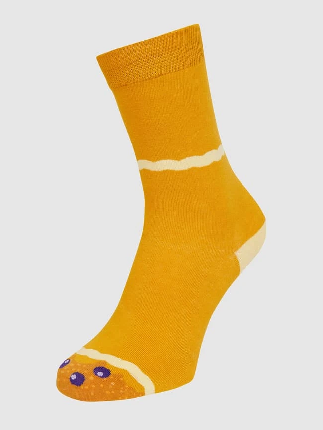 Eat My Socks Socken Mit Stretch-Anteil Modell "Pancake“ - Beige 4 Eat My Socks Socken Mit Stretch-Anteil Modell "Pancake“ - Beige – Bild 2